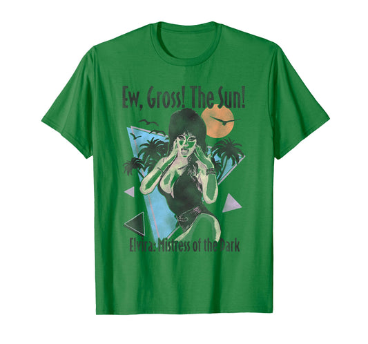 Elvira Ew Gross The Sun Funny Retro Summerween T-Shirt