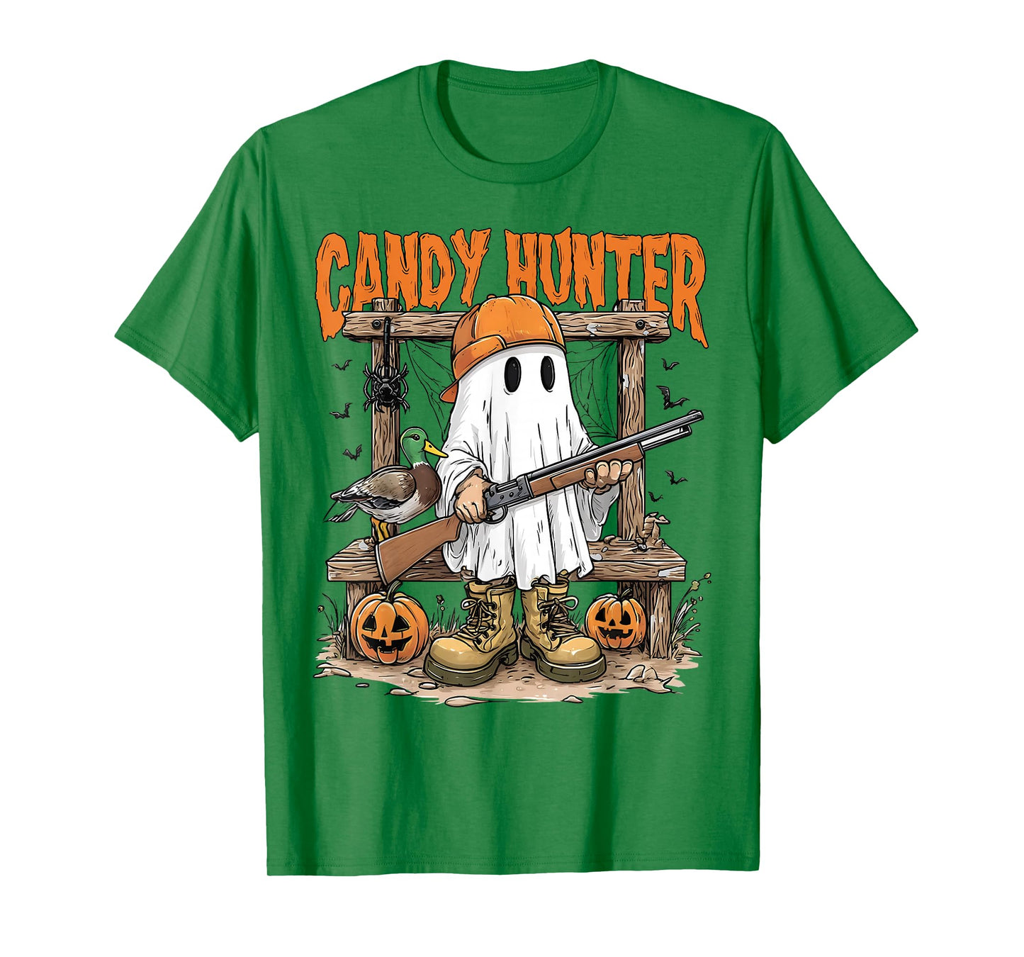 Candy Hunter Camouflage Camo Ghost Hunting Season Halloween T-Shirt