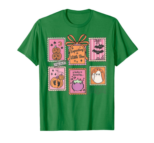 Halloween Pregnancy Announcement Funny Ghost Baby Shower T-Shirt
