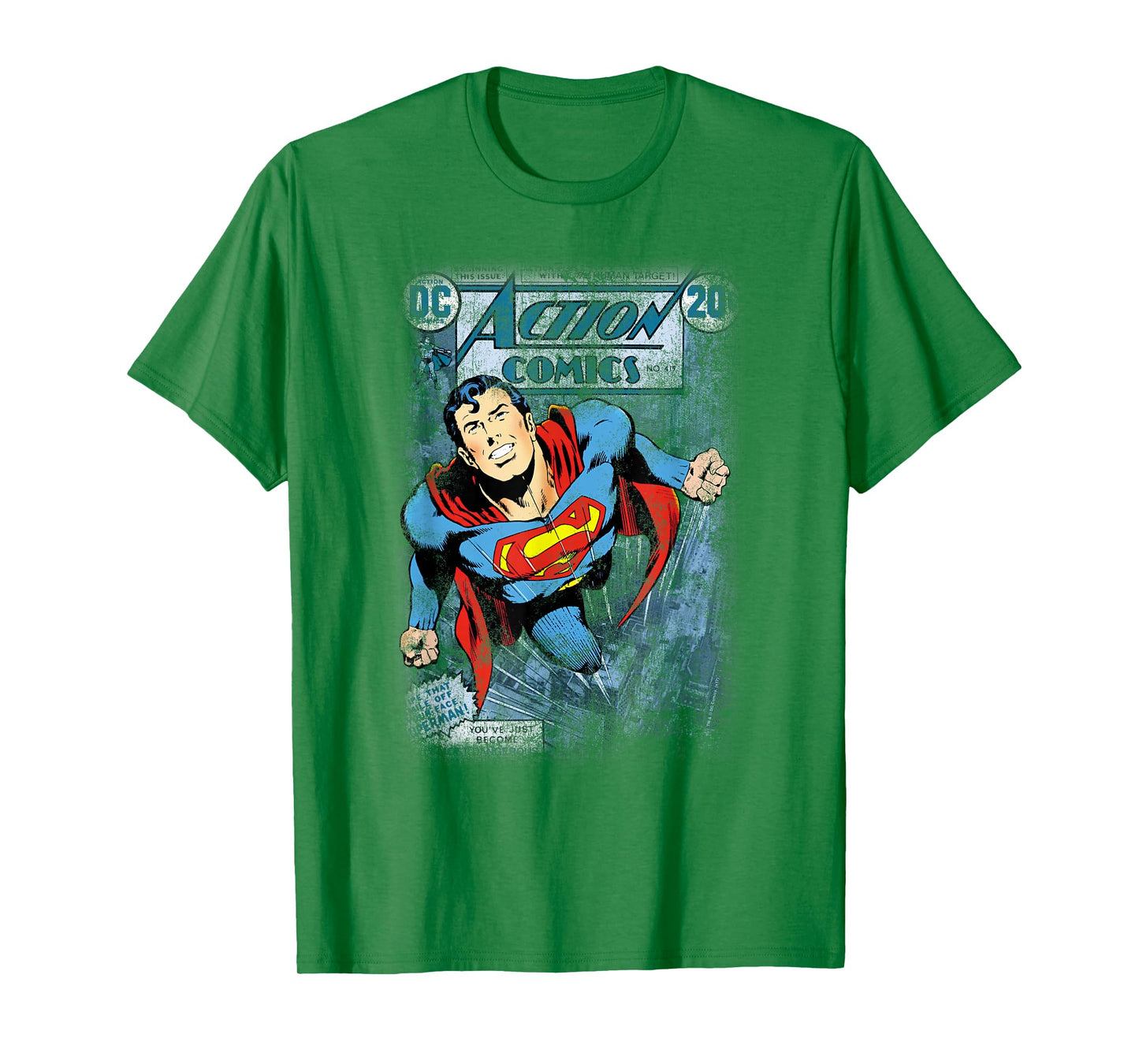 Superman Action #419 Distress T Shirt T-Shirt