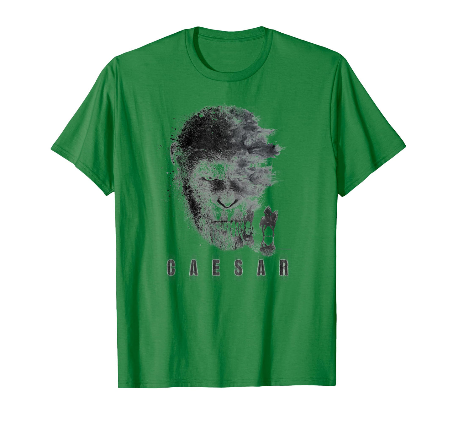 War for The Planet of The Apes Monochrome Caesar & Riders T-Shirt