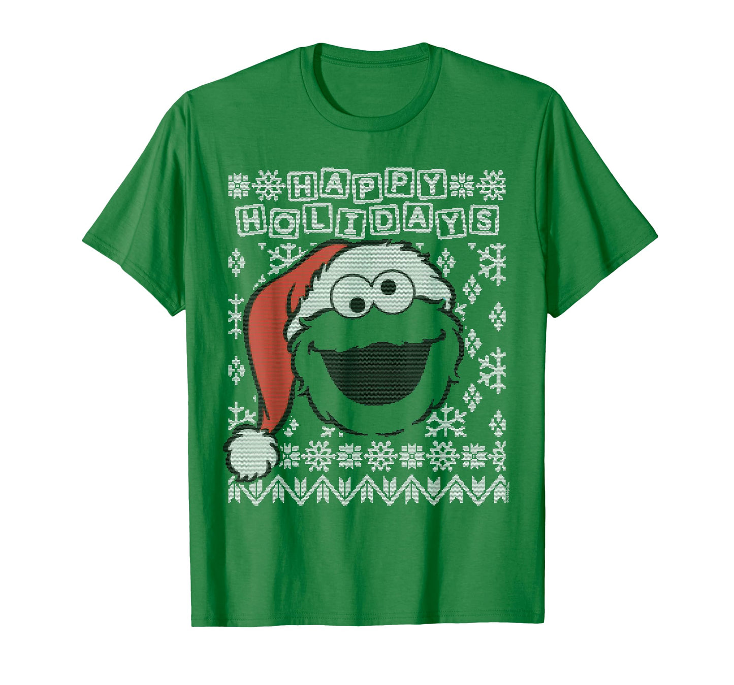 Sesame Street Cookie Monster Ugly Christmas T-Shirt