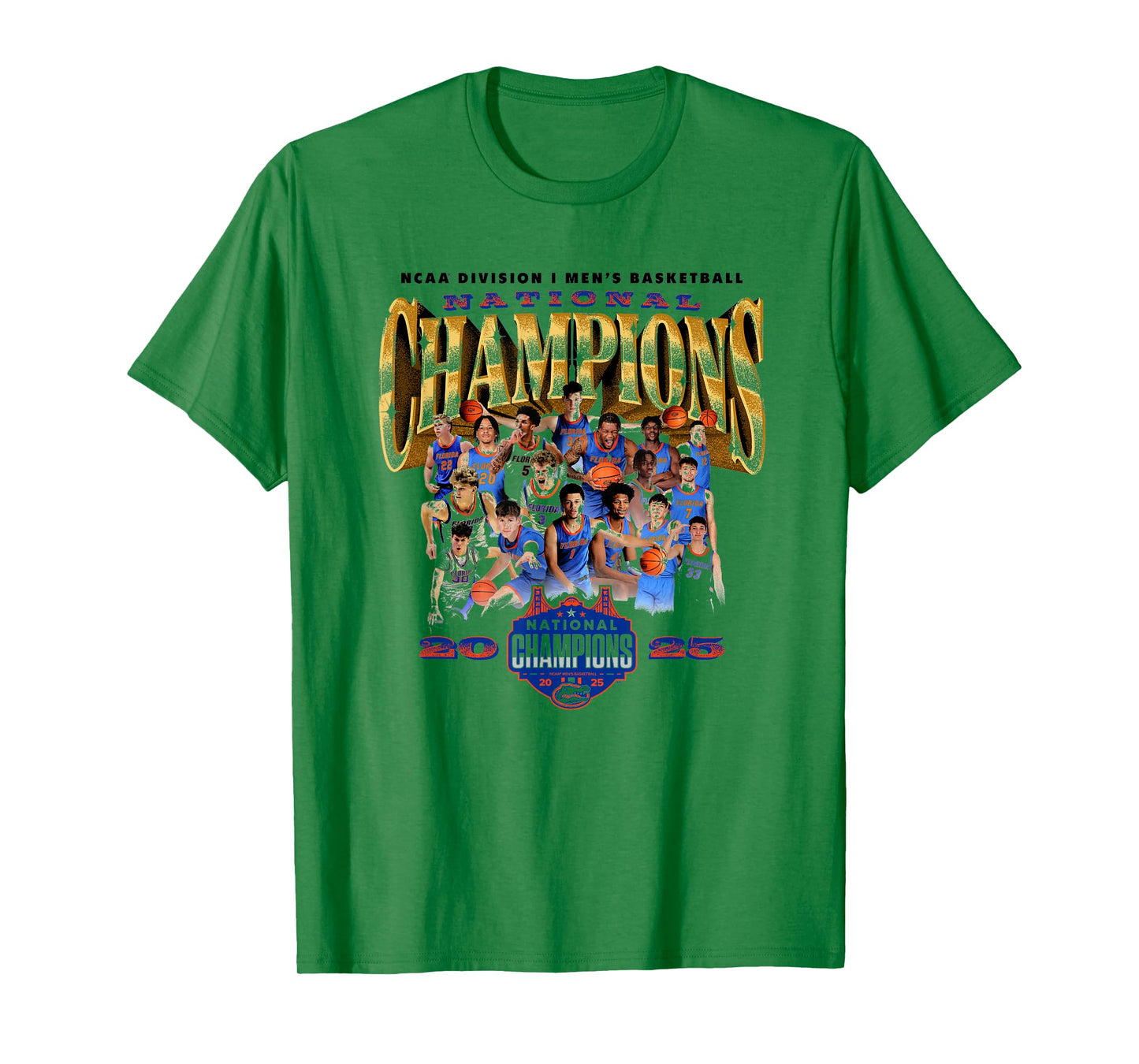 Florida 2025 Men's Basketball National Champions NIL T-Shirt