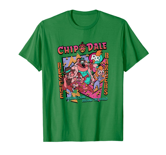 Disney Chip 'n' Dale Rescue Rangers Group Shot Retro Logo T-Shirt
