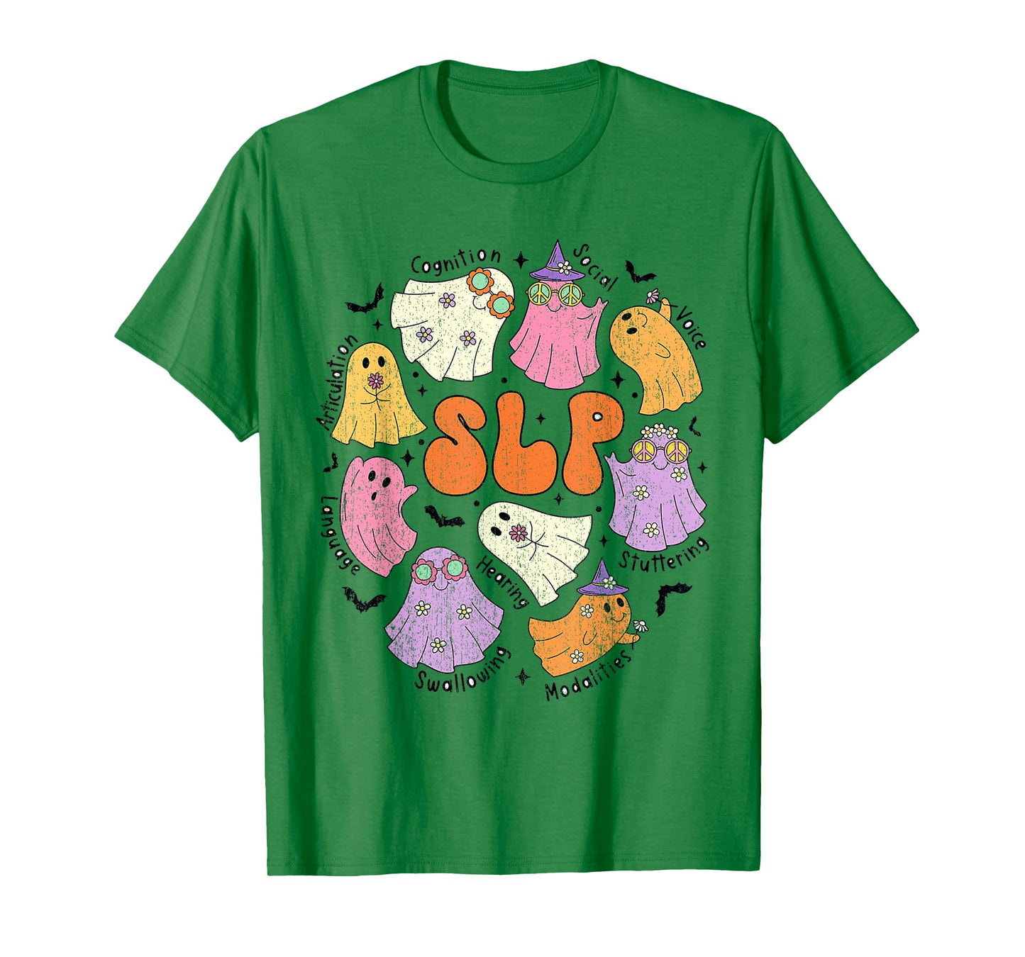 Speech Therapy SLP Ghost Speech Therapy Halloween Slp Hal T-Shirt