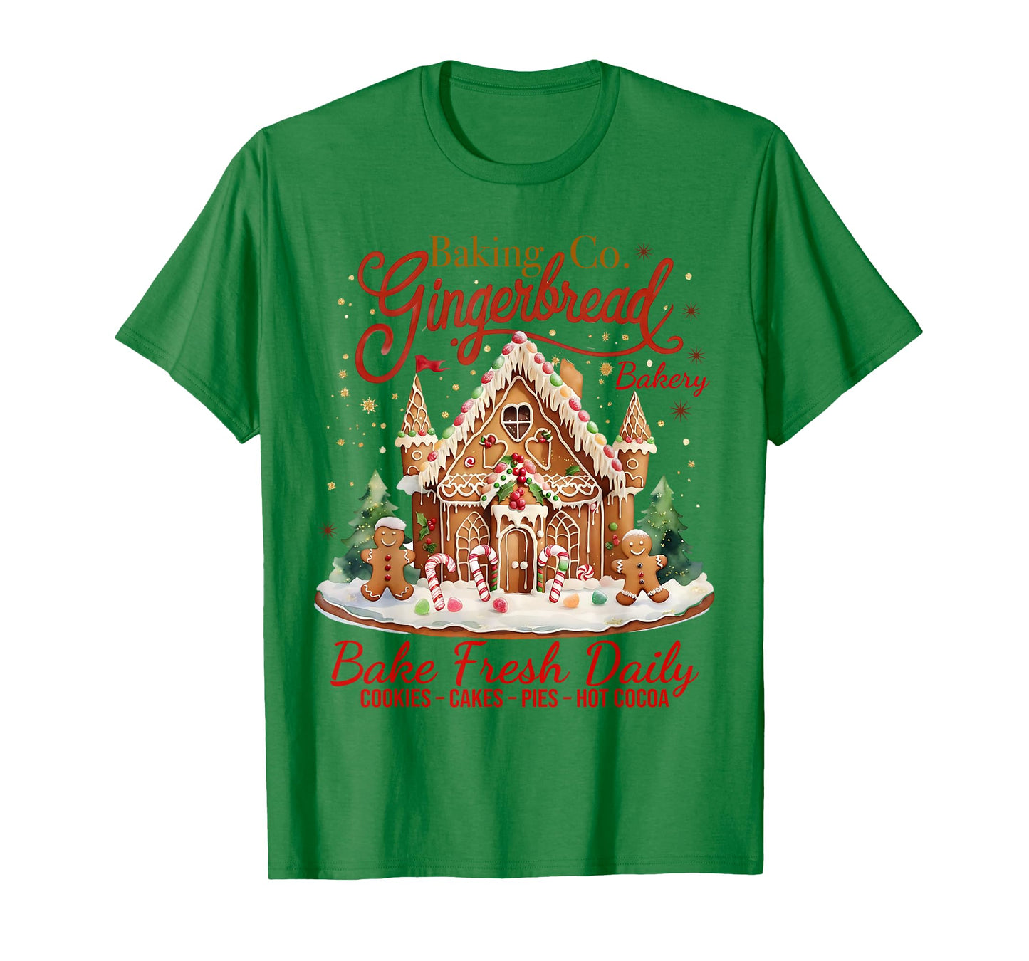 Gingerbread Baking Co Bake Fresh Daily Art T-Shirt