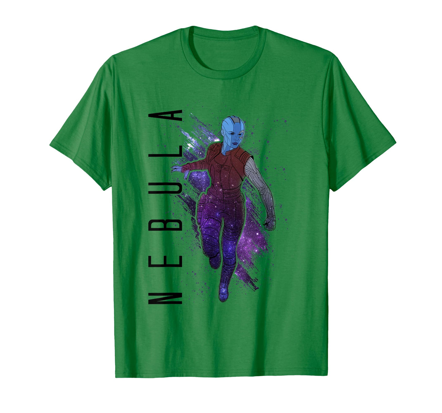 Marvel Avengers Endgame Nebula Galaxy Painted Graphic Tee T-Shirt