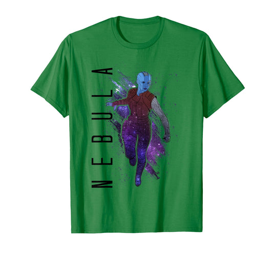 Marvel Avengers Endgame Nebula Galaxy Painted Graphic Tee T-Shirt