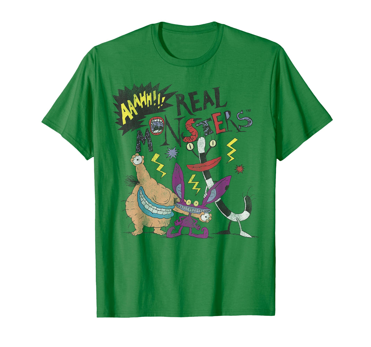 Aaahh!!! Real Monsters Friends Spooky Scary Retro Group Shot T-Shirt