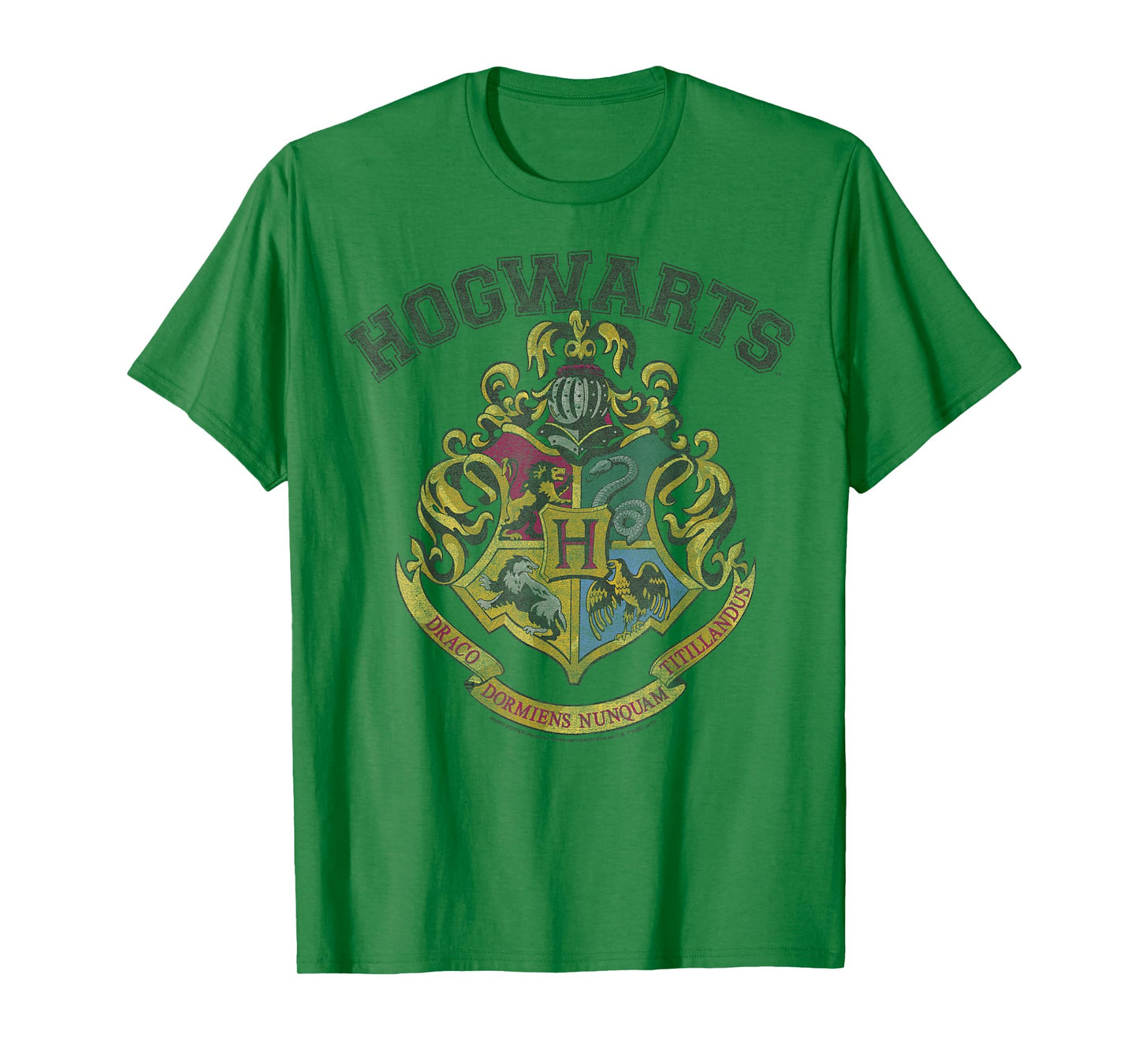 Harry Potter Hogwarts Vintage Crest Short Sleeve T-Shirt