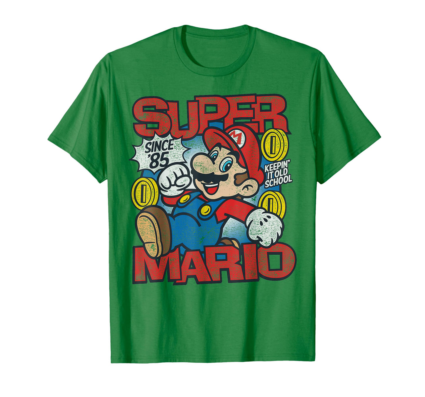 Super Mario Bros Mushroom Kingdom Since '85 Vintage T-Shirt
