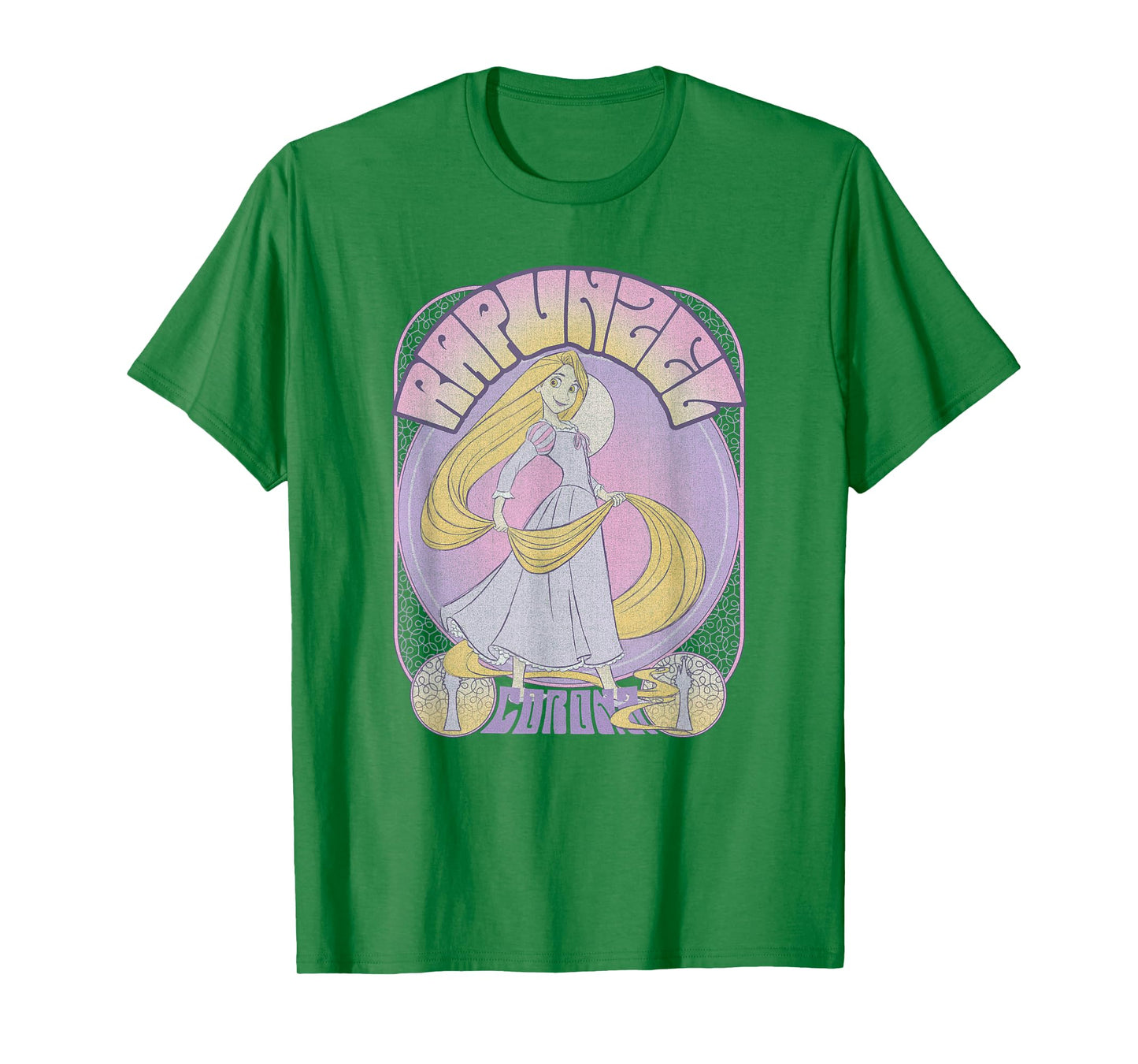 Disney Tangled Rapunzel Seventies Retro Poster T-Shirt Small