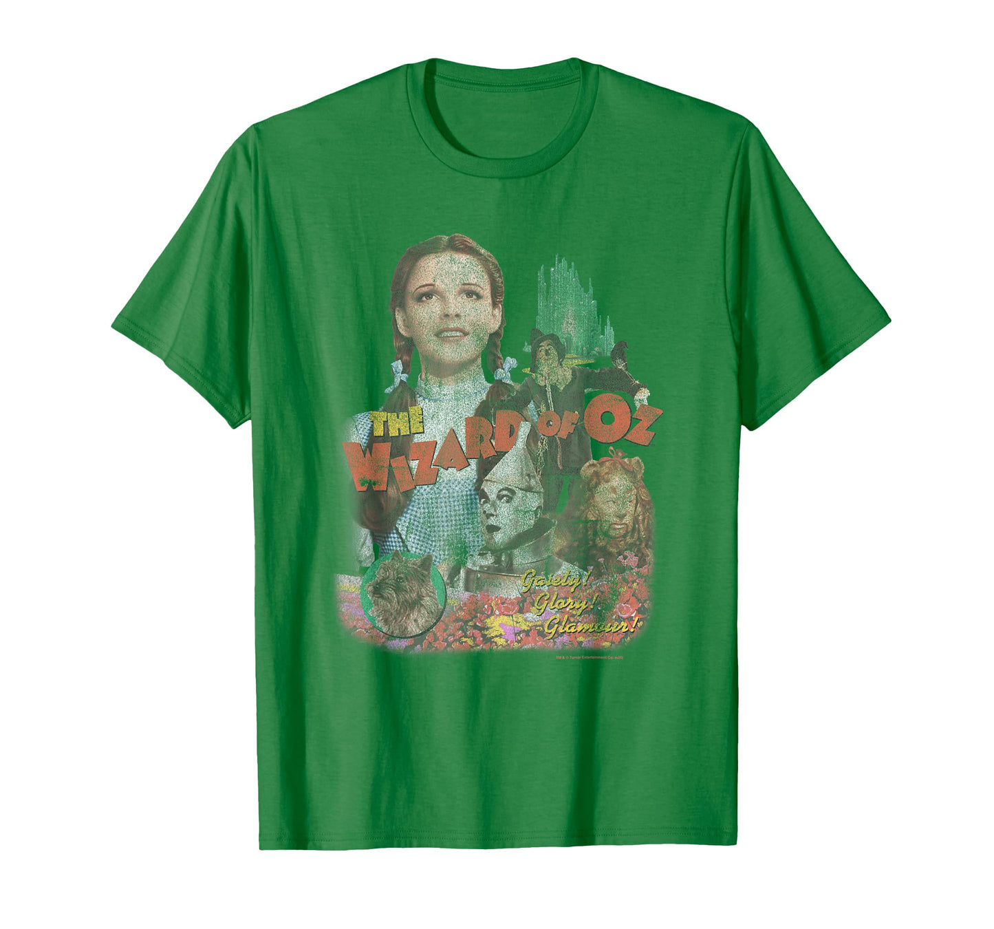 Wizard of Oz Vintage Distressed Film Poster with Cast Movie T-Shirt