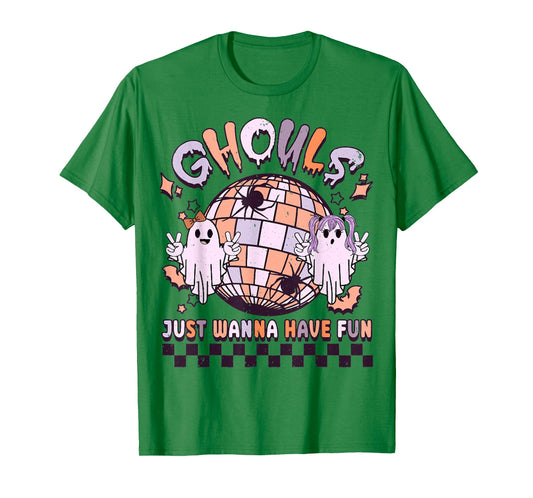 Ghouls Just Wanna Have Fun Women's Retro Halloween Costume T-Shirt