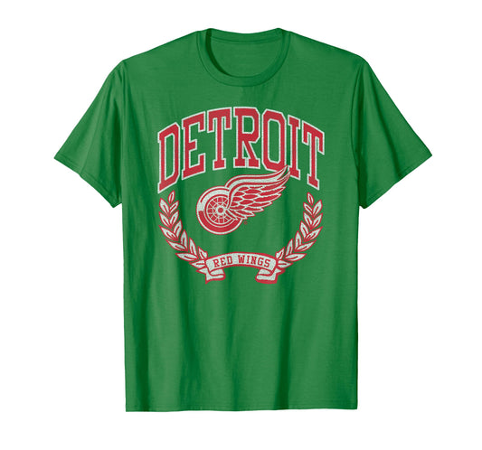 Detroit Red Wings Vintage Victory Gray Officially Licensed T-Shirt
