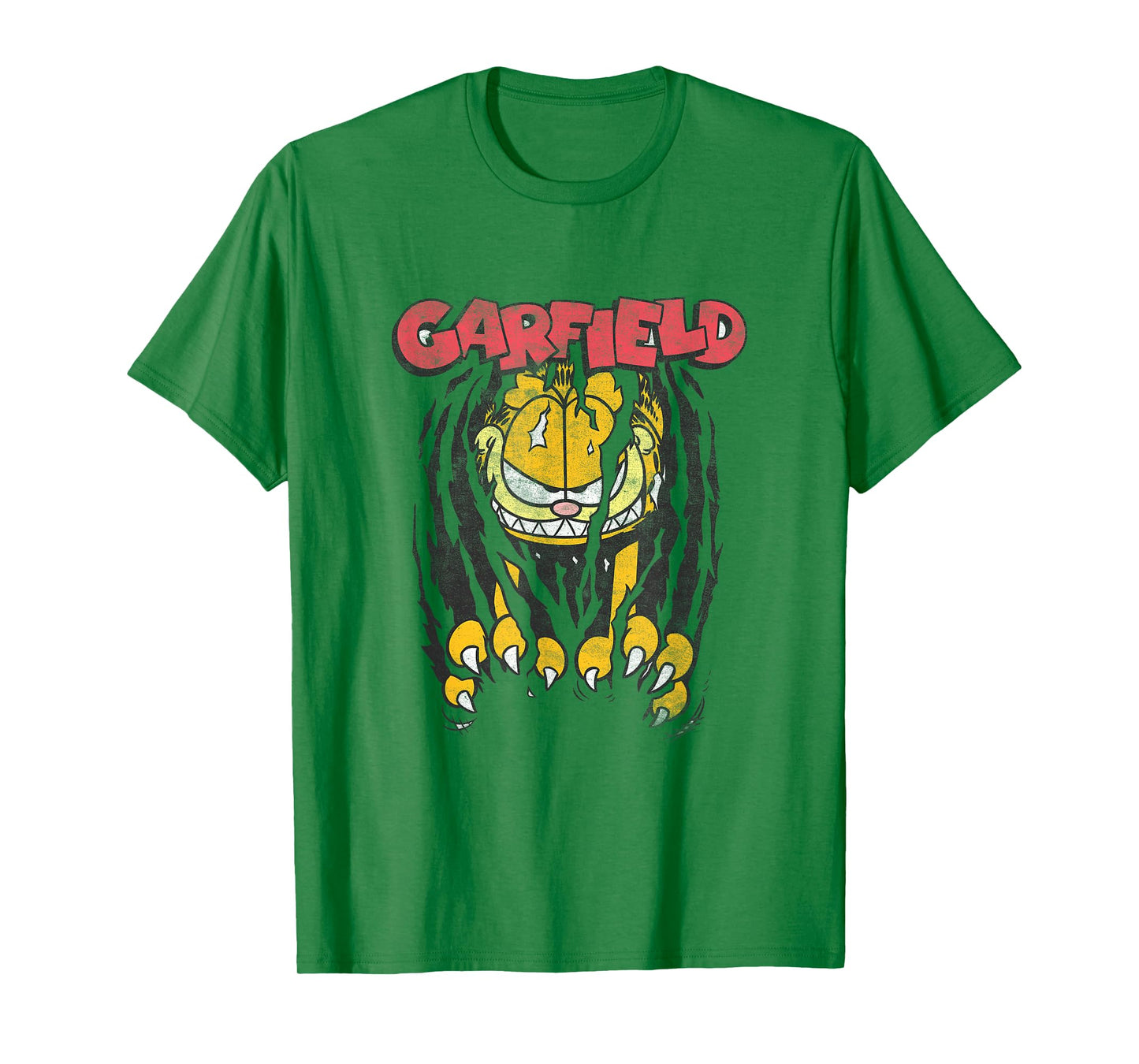 Garfield Vintage Classic Comic Cat Scratch Menacing Face T-Shirt