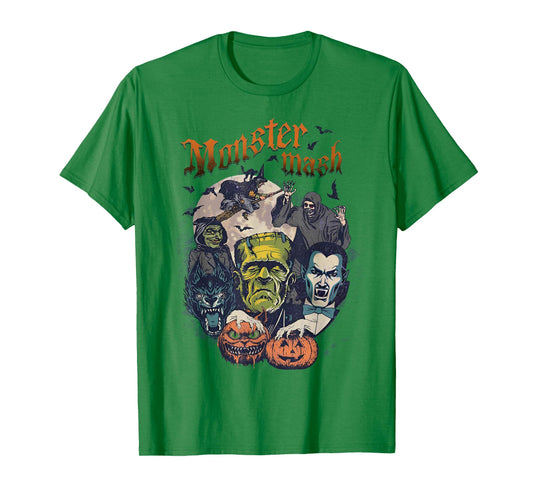 Monster Mash Jack O Lantern Halloween Spooky Season Witch T-Shirt