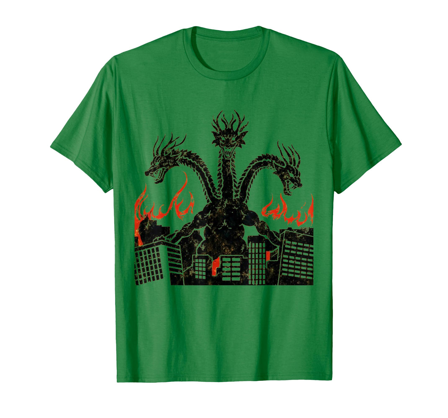 Vintage Dragon King Ghidorah Art sunset japanese Kids Men T-Shirt