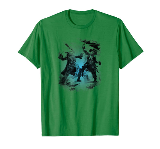 Disney Pirates of The Caribbean Jack Sparrow Hector Barbossa T-Shirt