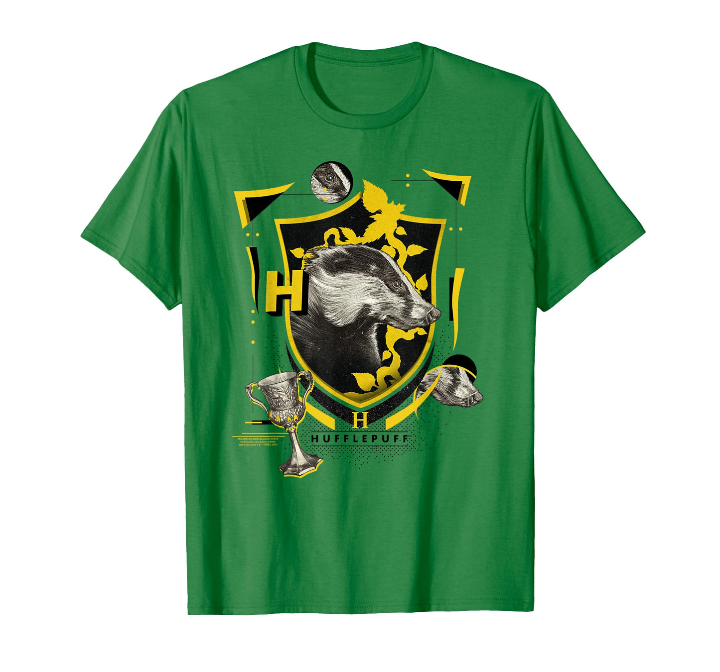 Harry Potter Hufflepuff Shield Realistic Badger T-Shirt