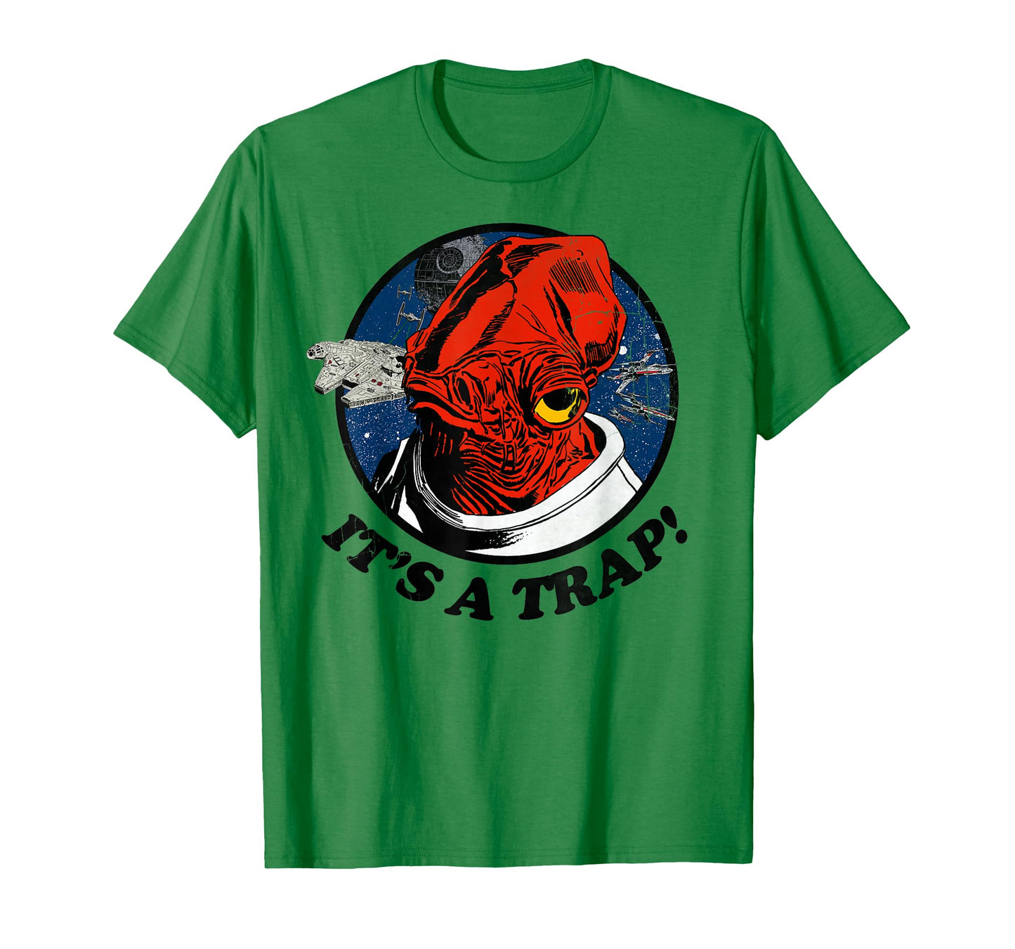 Star Wars Admiral Ackbar Falcon IT'S A TRAP! Graphic T-Shirt T-Shirt