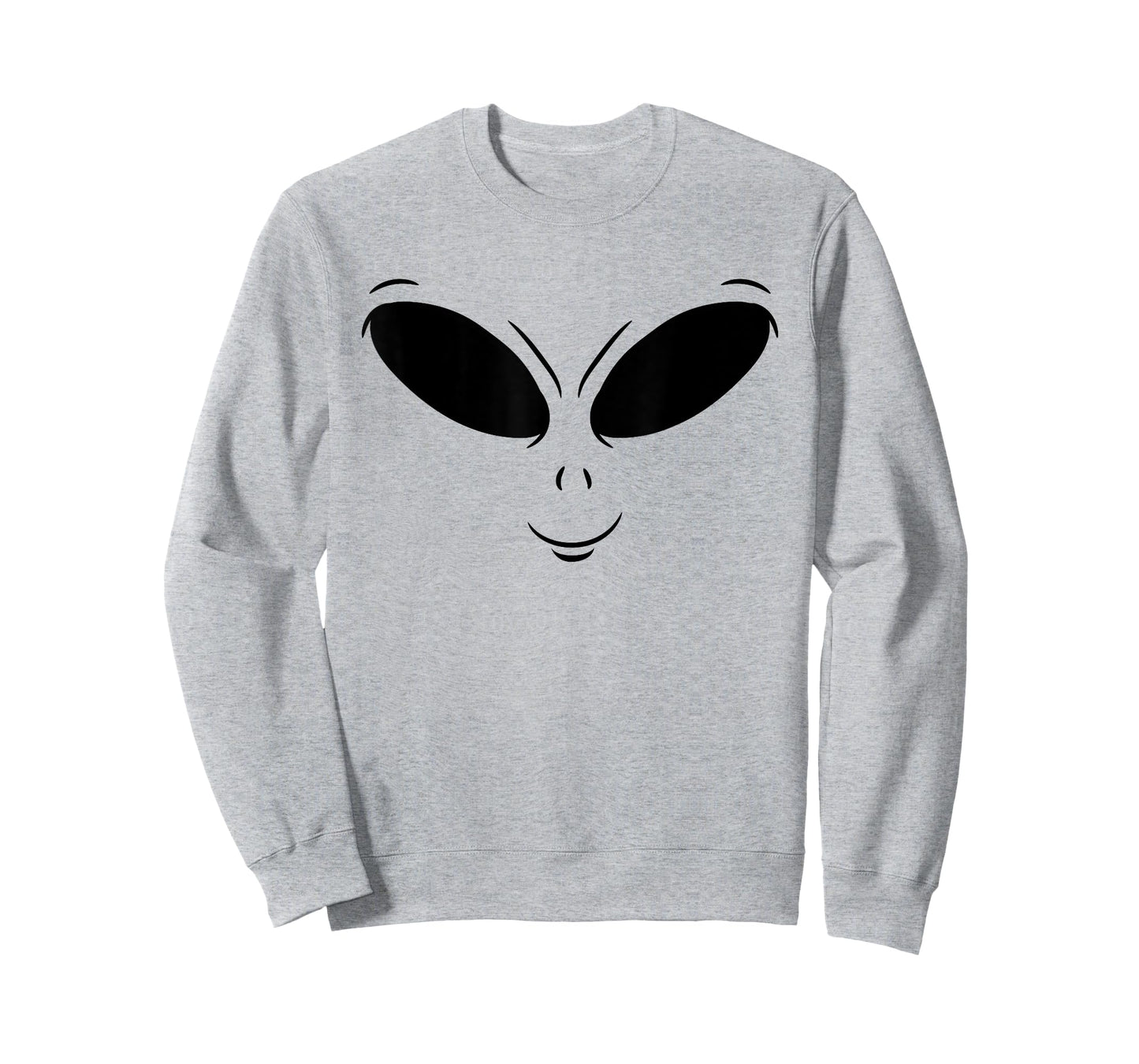 Green Alien Face Halloween Cosmic Galaxy Lazy DIY Costume T-Shirt
