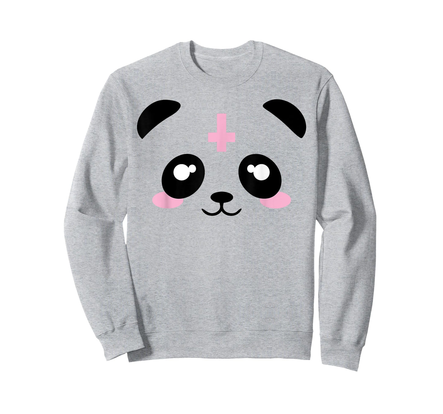 Pastel Goth Kawaii Punk Upside Down Cross Panda Shirt