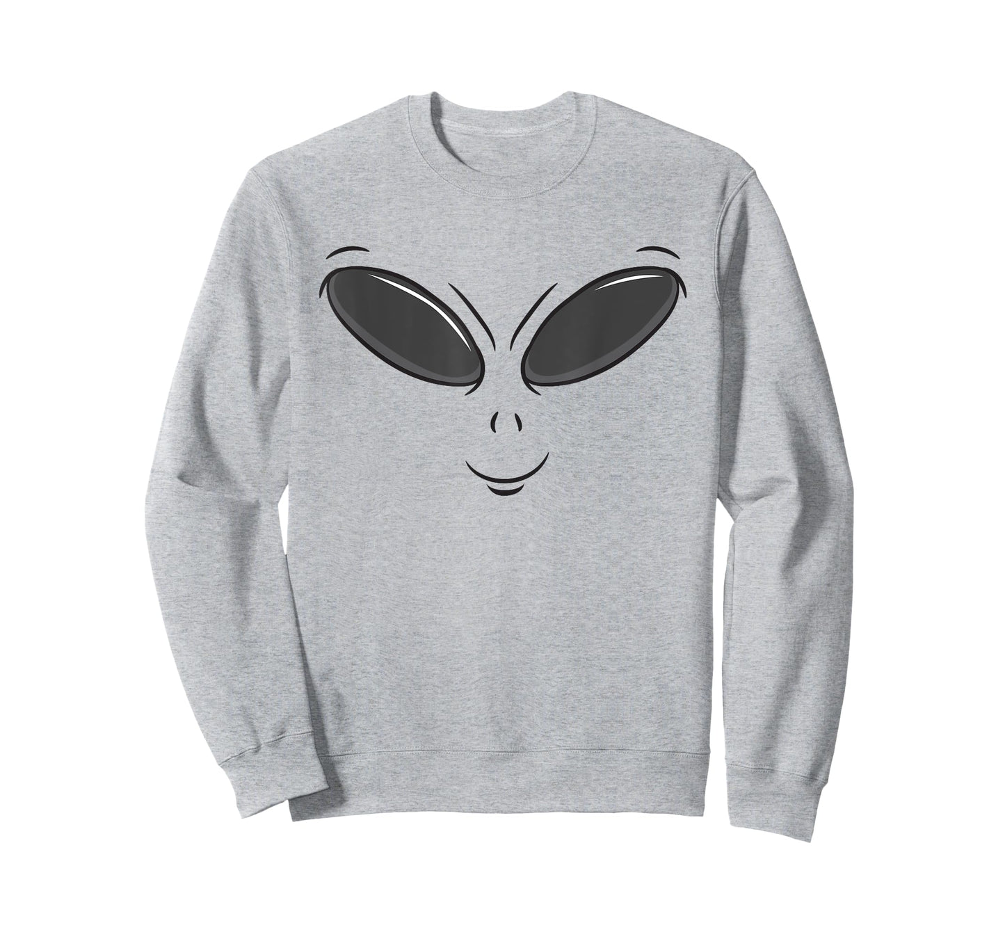Green Alien Face Halloween Cosmic Galaxy Lazy DIY Costume T-Shirt