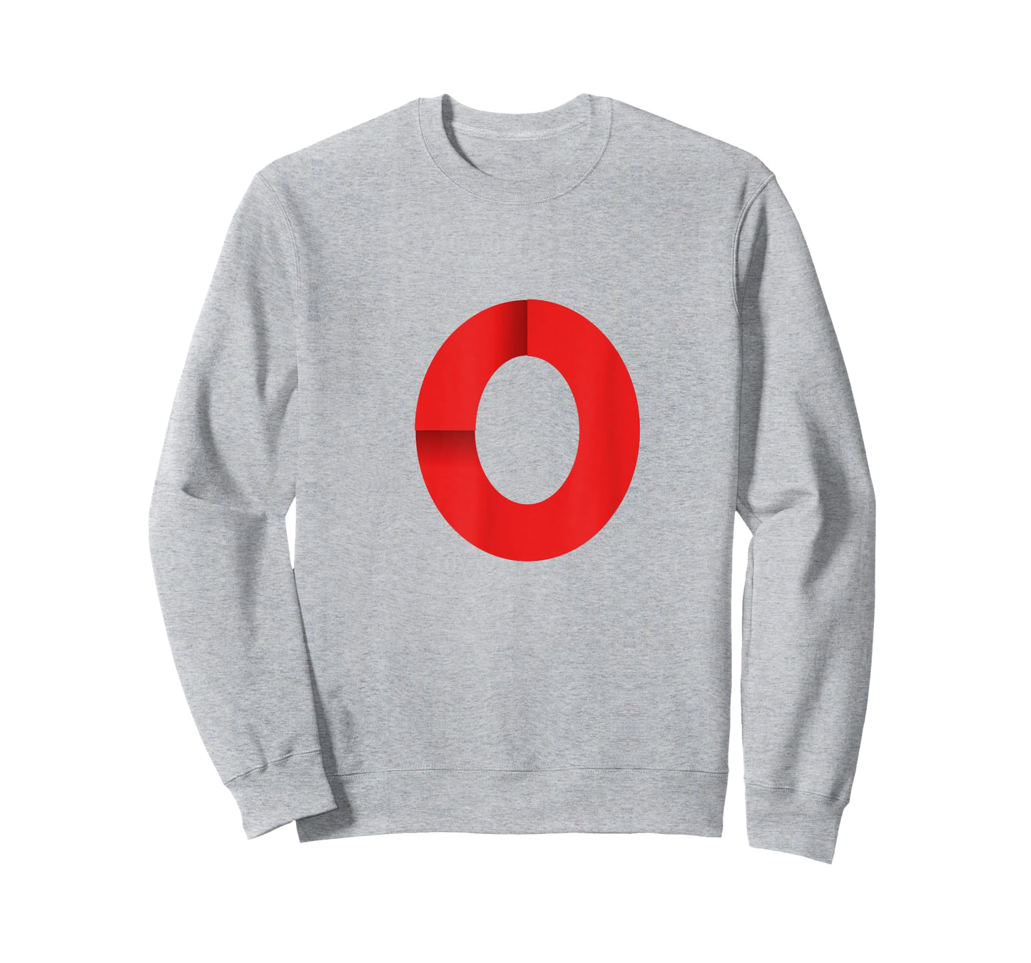 White With Red Letter O T-Shirt