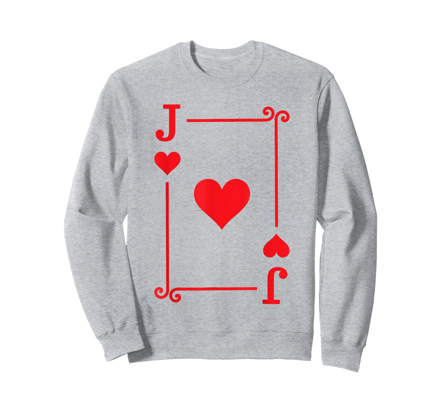 Playing Card Costume Tees Jack Hearts Card T-Shirt - White, Small, Unisex-Kids