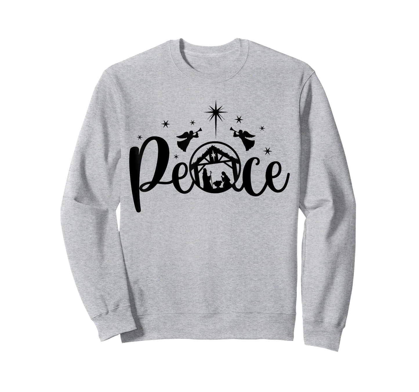 Peace Jesus Christian Christmas Nativity Scene XMAS Faith T-Shirt