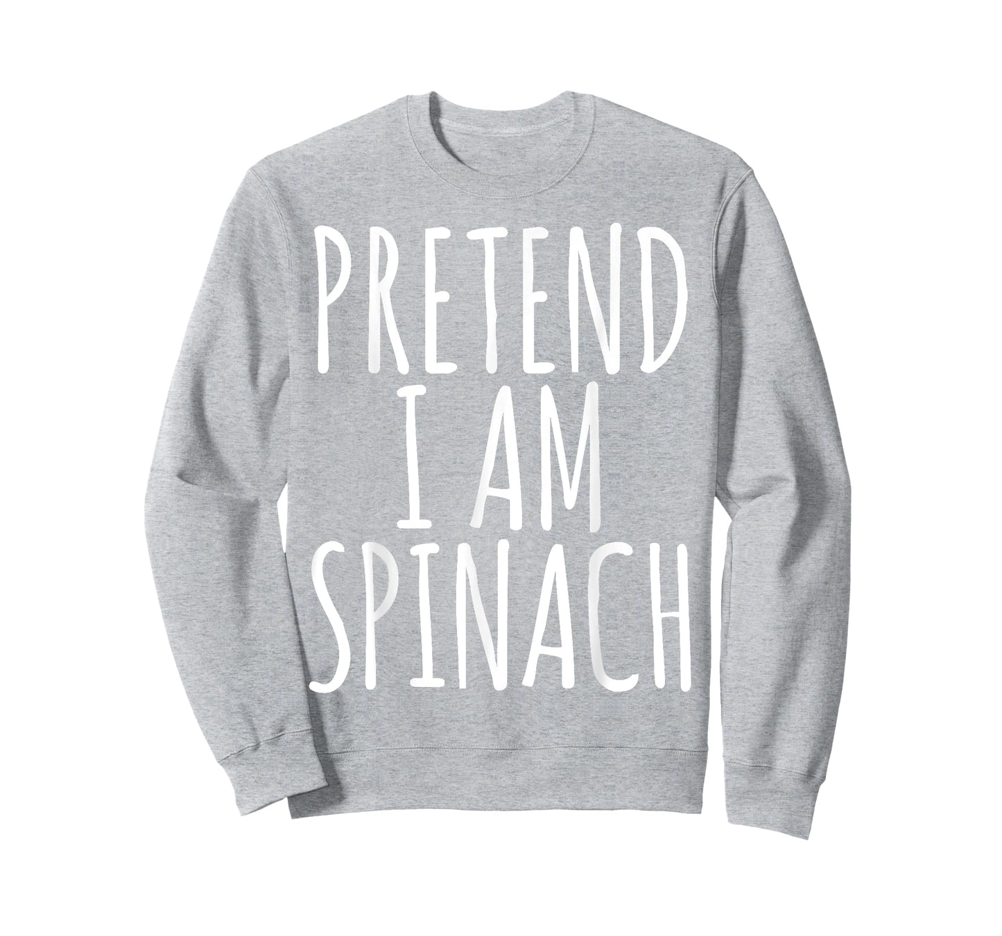 Funny Lazy Halloween PRETEND I AM SPINACH Costume Women Joke T-Shirt