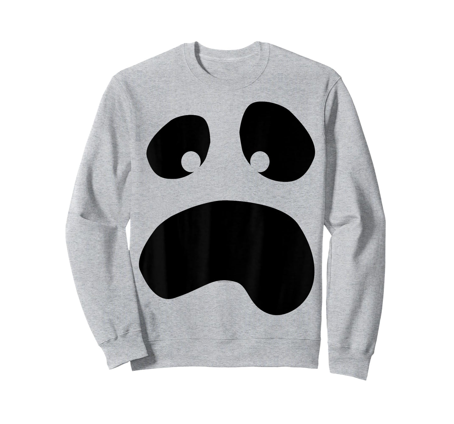 Silly Face Ghost Halloween Lazy Costume T-Shirt