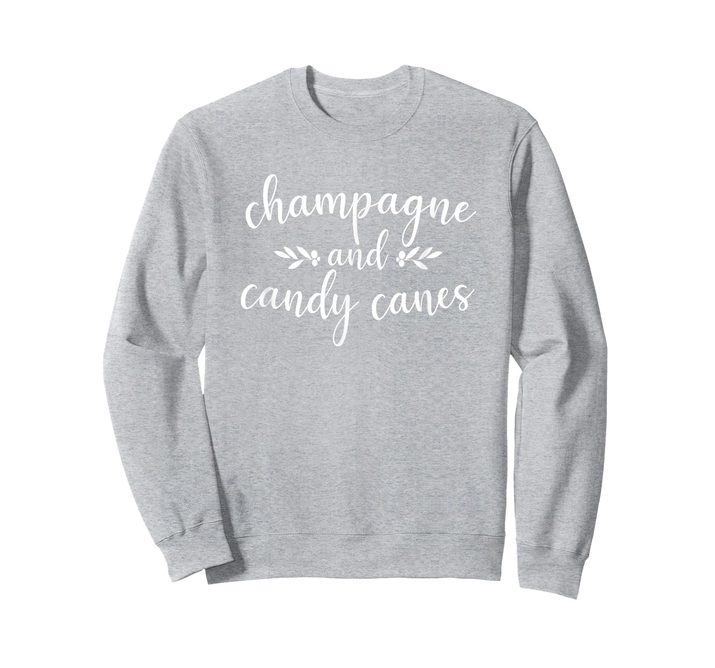 Champagne And Candy Canes Cute Christmas Holiday Funny Gift T-Shirt