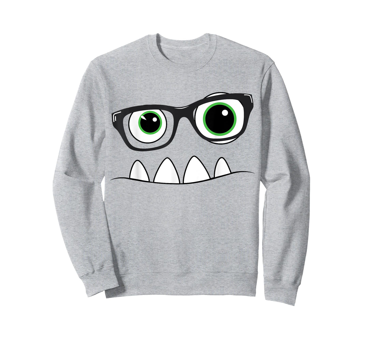 Monster Face Nerd Halloween Costume T Shirt Funny Kids Gifts