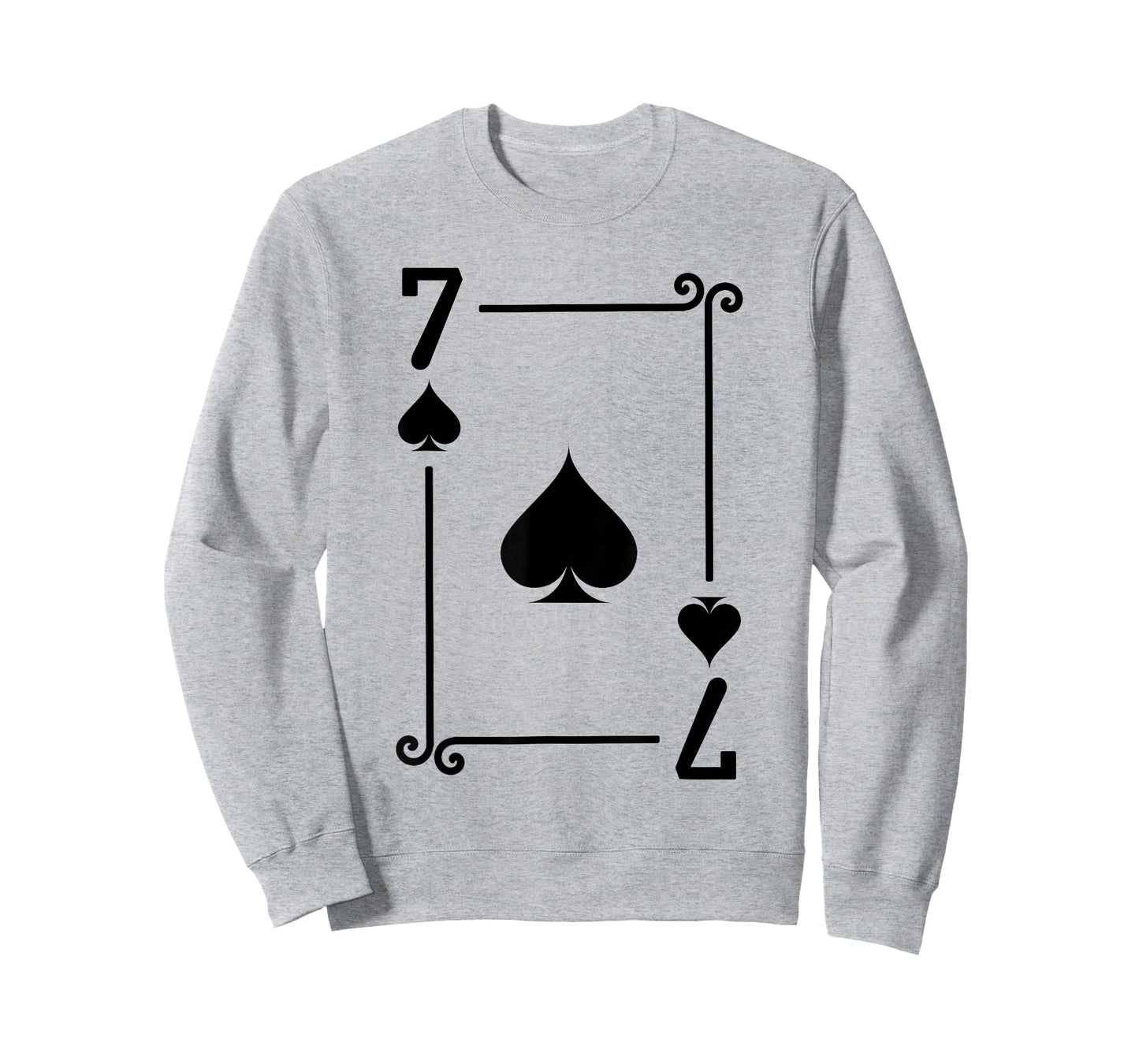 Playing Cards Costume - 7 Spades Card - Seven Card T-Shirt