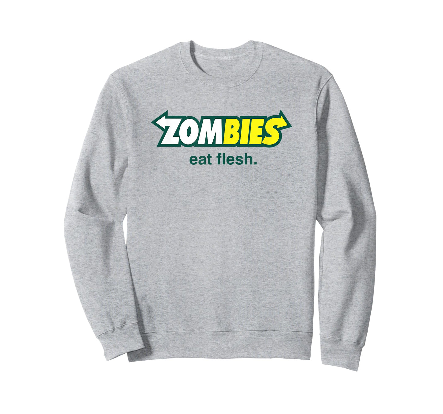 flesh eating zombies hilarious horror parody food logo T-Shirt