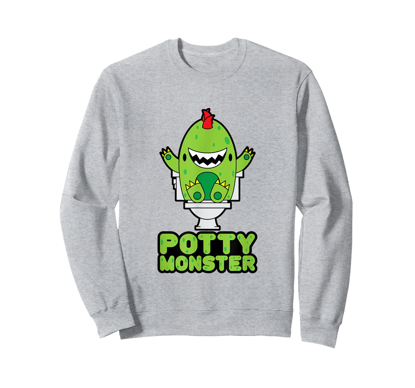 Potty Training Shirt For Boys Cute Toddler Potty Monsters T-Shirt