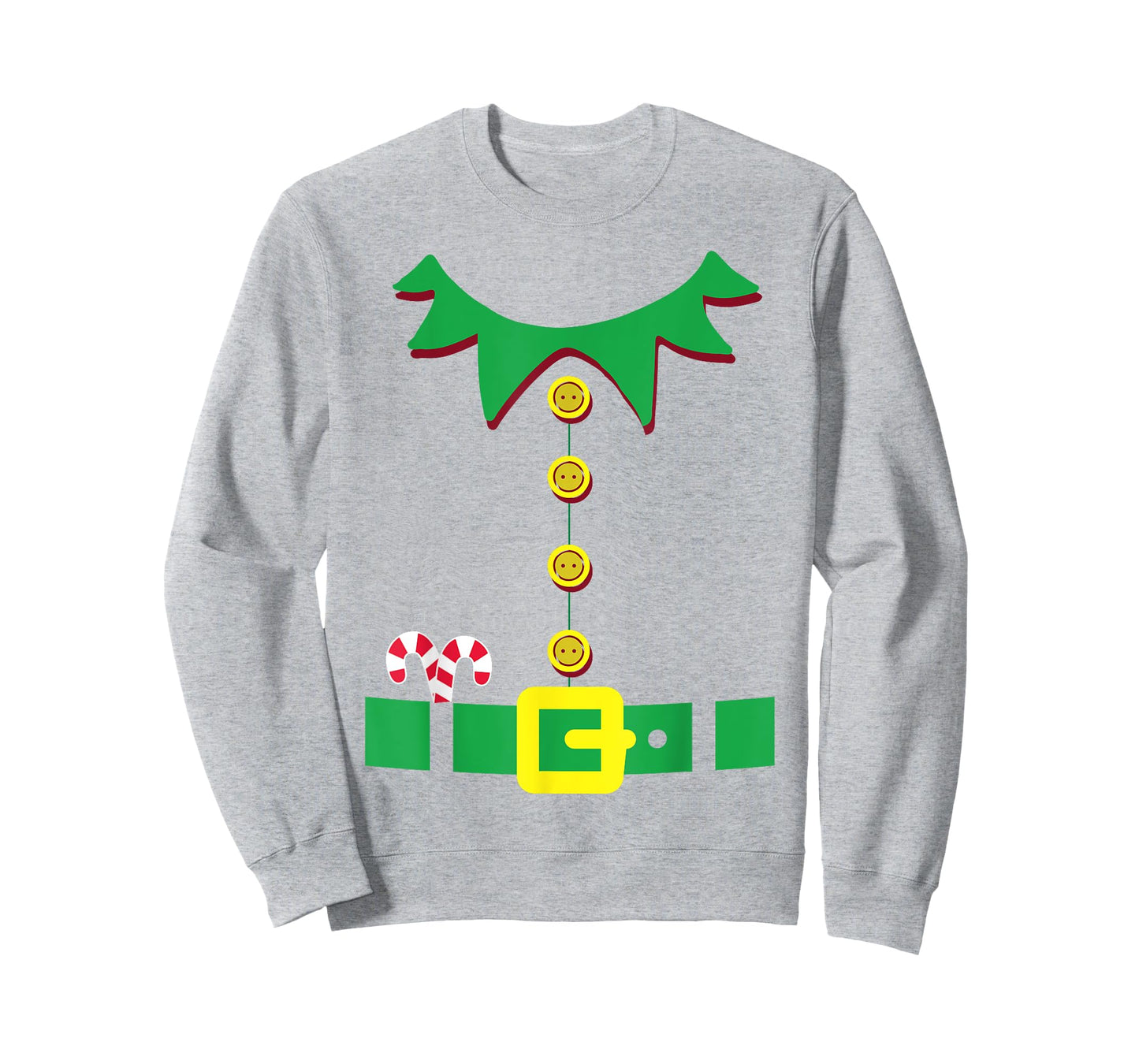 Elf Costume Santa Holiday Christmas Red T-Shirt