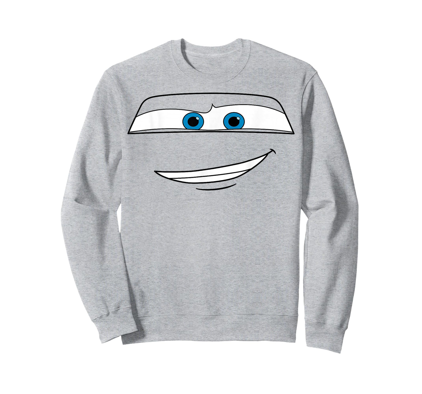 Disney Pixar Cars Lightning McQueen Big Face Short Sleeve T-Shirt