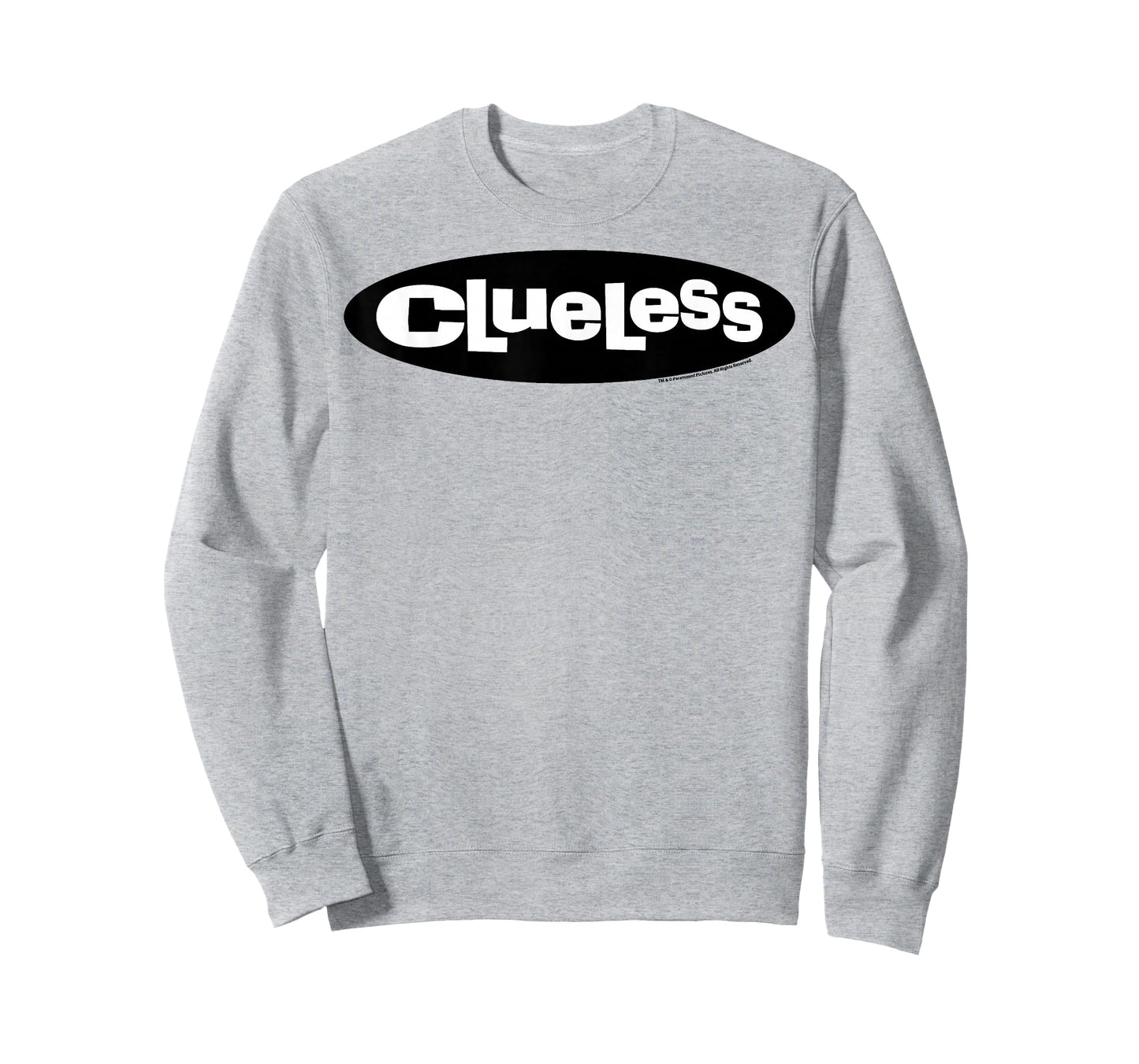 Clueless Logo Black Circle White Letters Graphic T-Shirt T-Shirt
