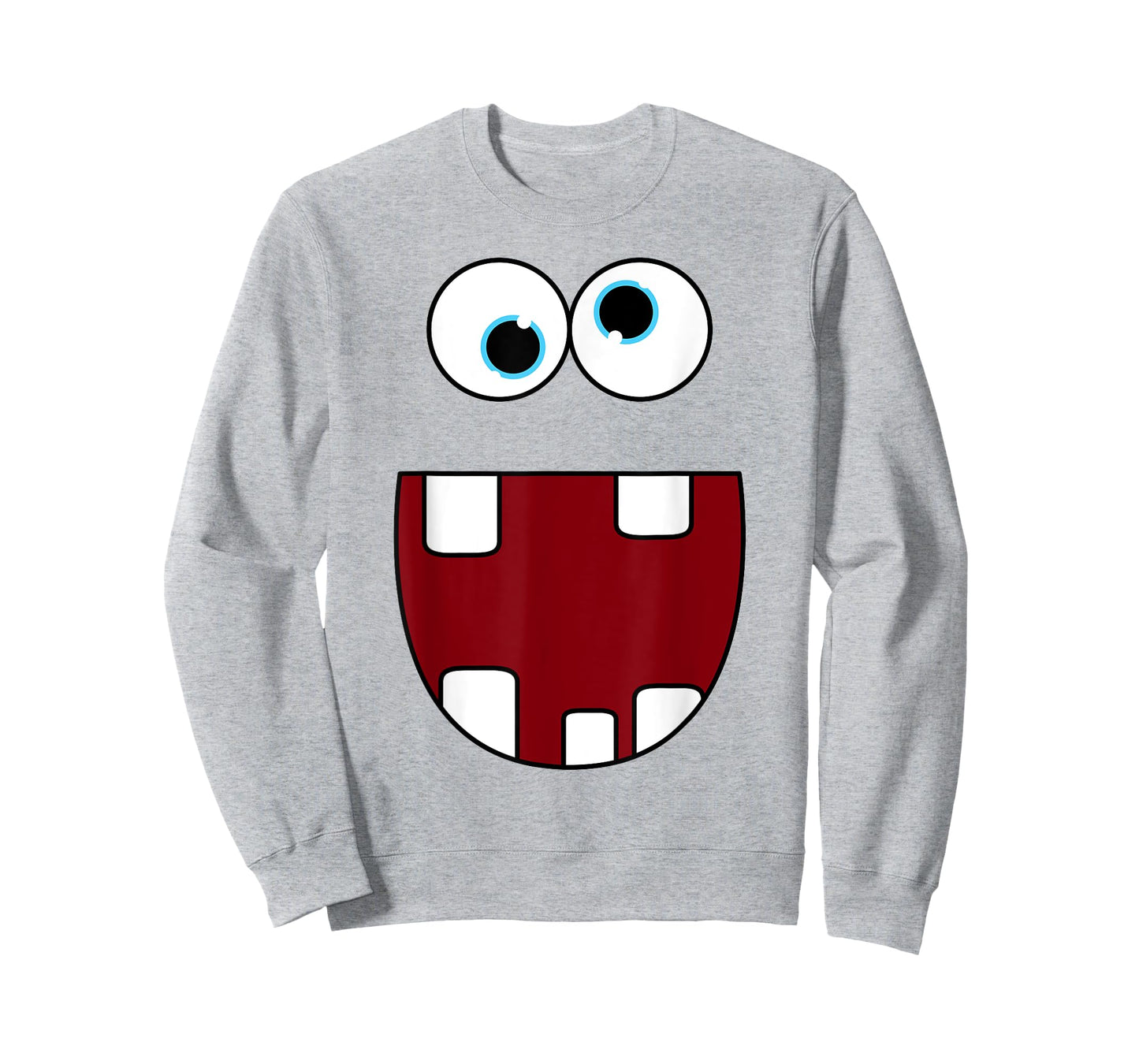 Funny Silly Monster Face Smiling Easy Halloween Costume T-Shirt