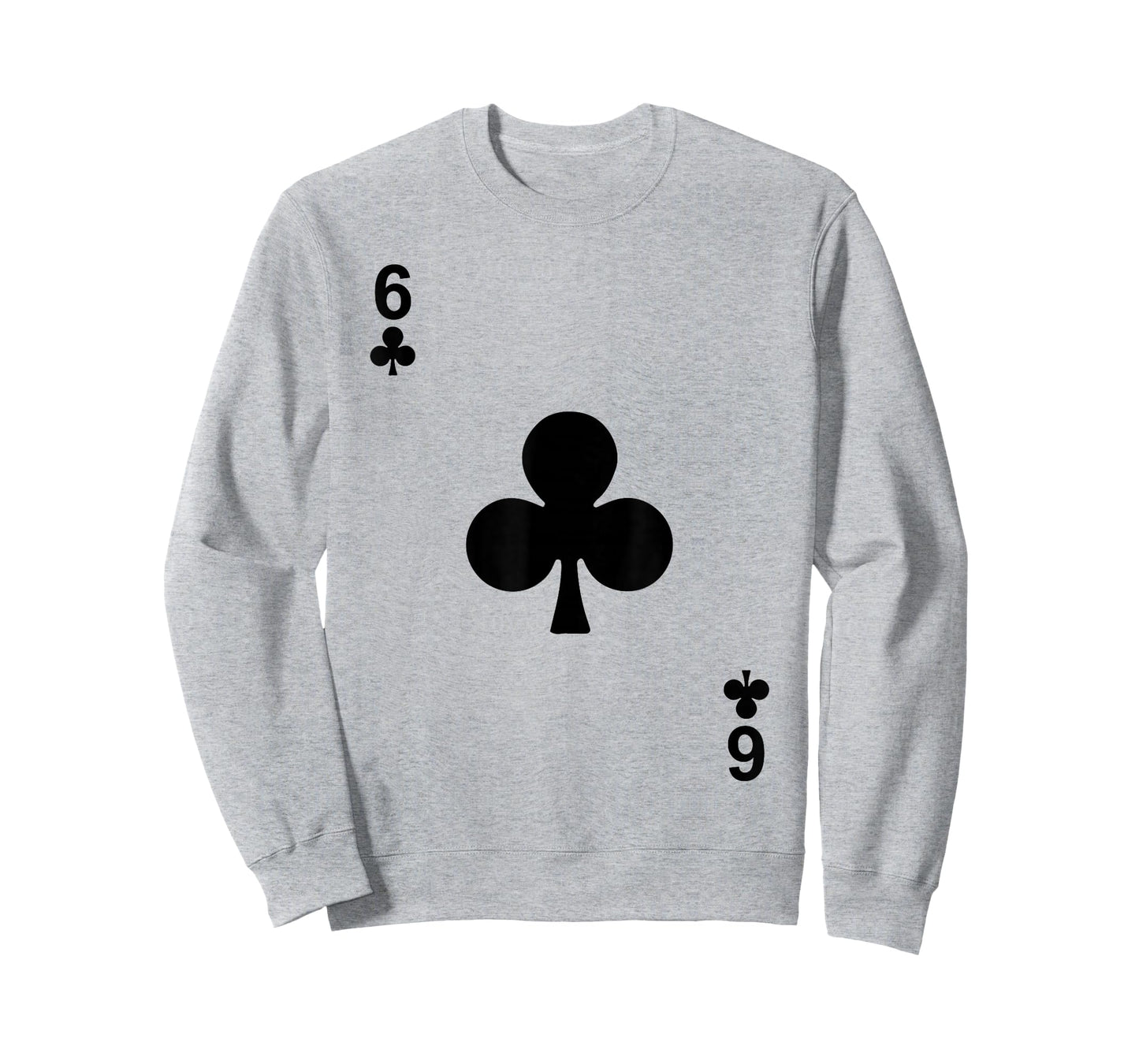 Six of Clubs Tshirt Blackjack Cards Poker 21 6 Tee Shirt T-Shirt