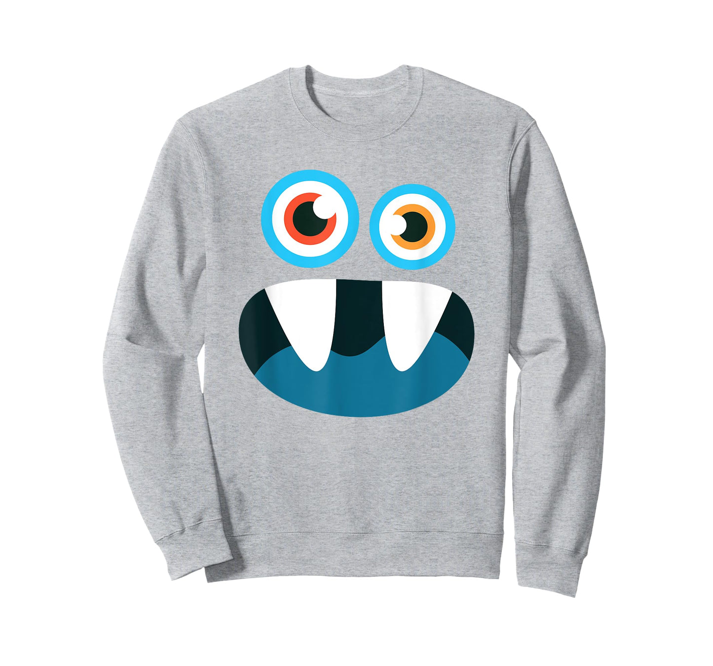 Cute Monster Face Funny Halloween Matching Costume Outfit T-Shirt