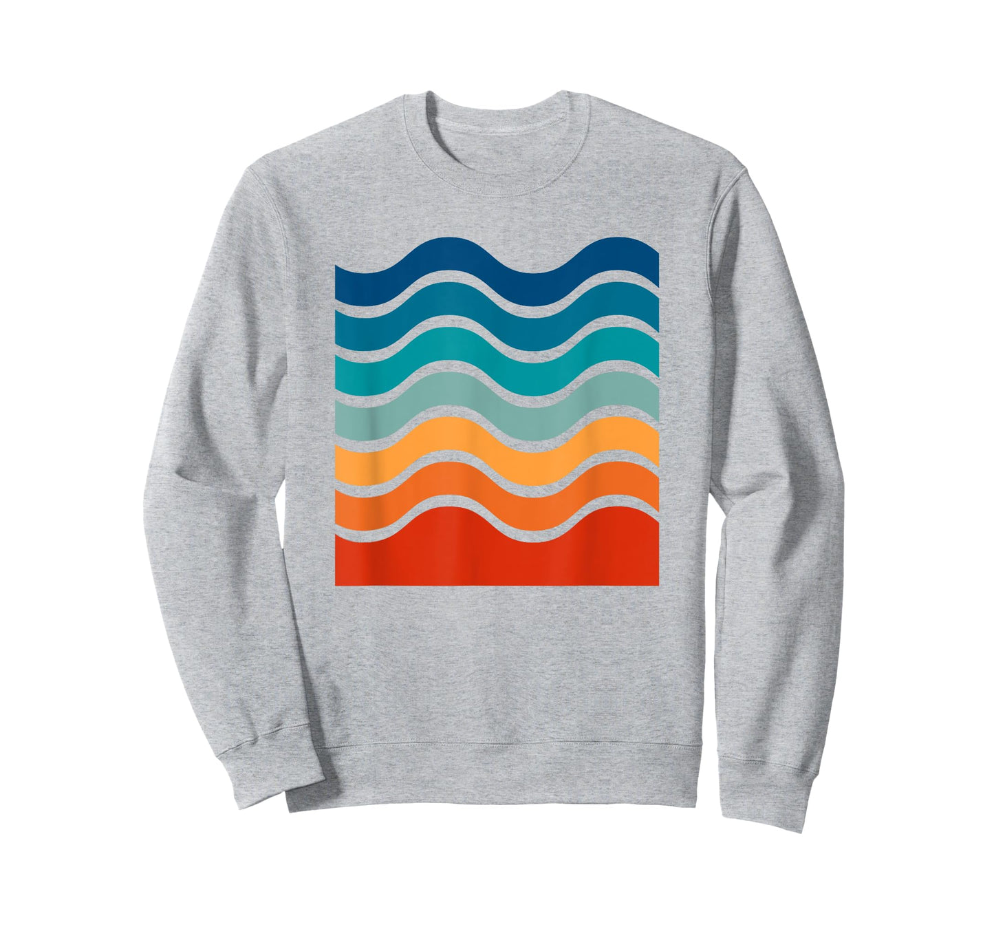 Retro Aesthetic Yellow With Colorful Retro Stripes T-Shirt