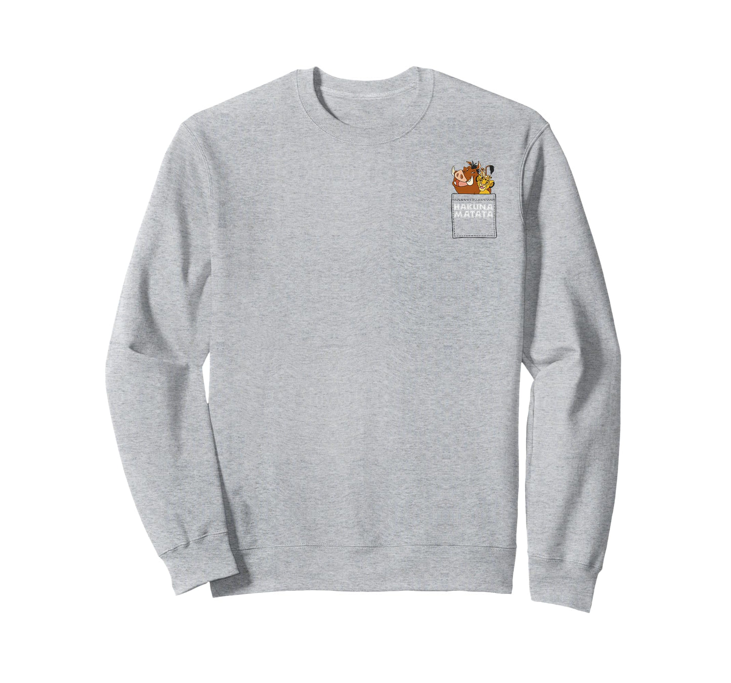 Disney Lion King Hakuna Matata Friends Pocket Graphic Tee T-Shirt