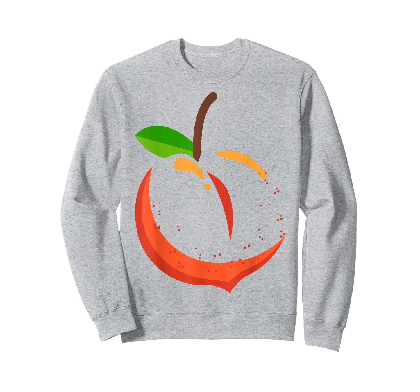 Big Peach Sliced Costume Cute Easy Vegetable Halloween Gift T-Shirt