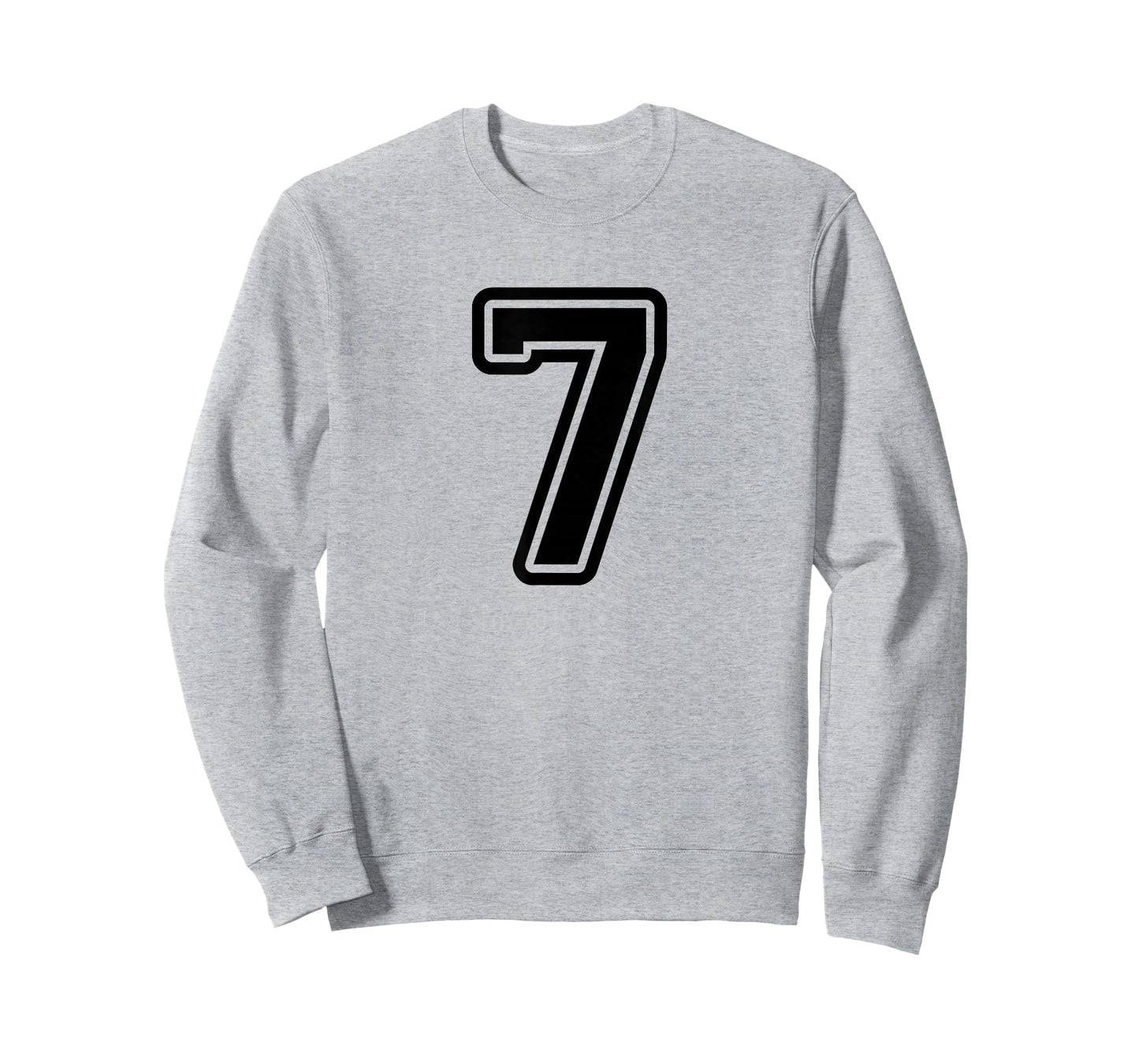 Number #7 Black Sport Varsity Number 7 T-Shirt