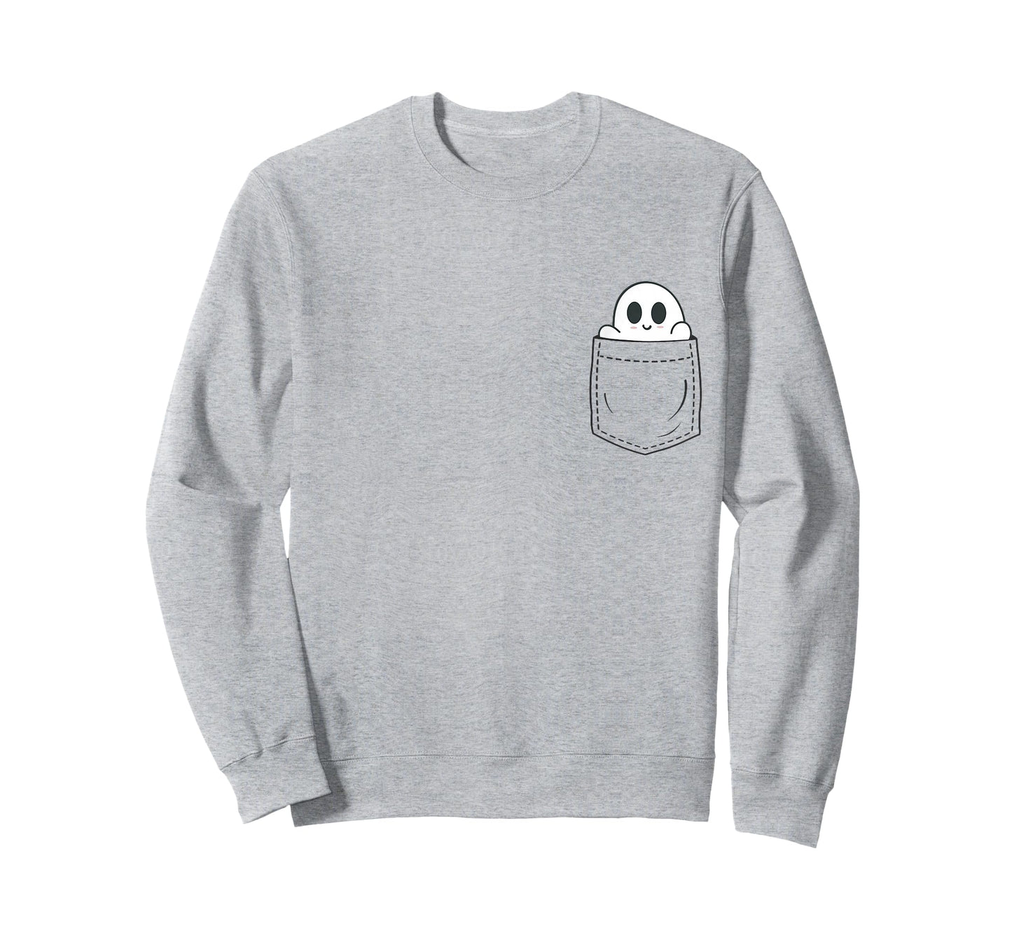 Ghost in Pocket Halloween T-Shirt