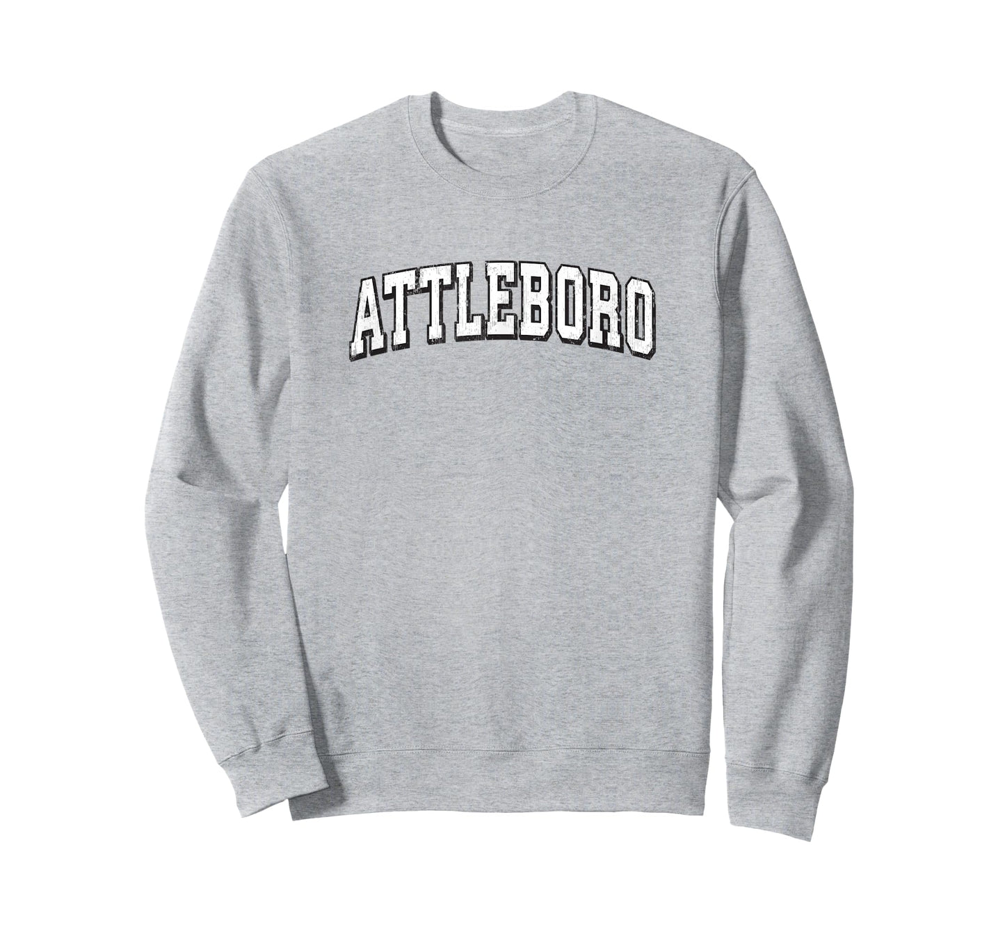 Attleboro Massachusetts Vintage Athletic Sports B&W Print T-Shirt